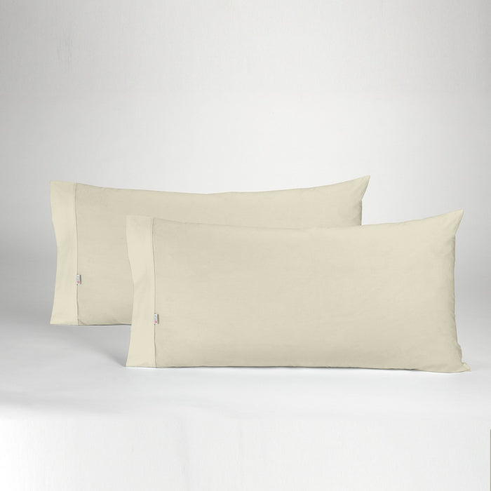 Funda de almohada algodón piedra dos piezas abertura lateral