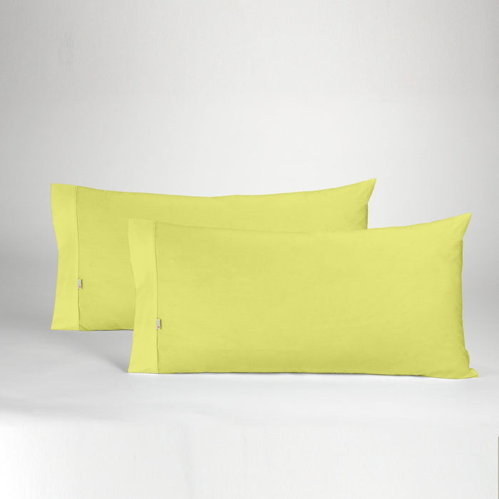 Funda de almohada 50-50 pistacho dos piezas abertura lateral