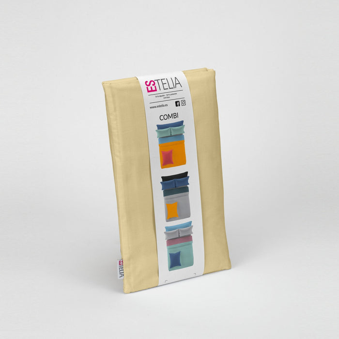 Funda almohada Estelia Colors arena presentación en bolsa de tela