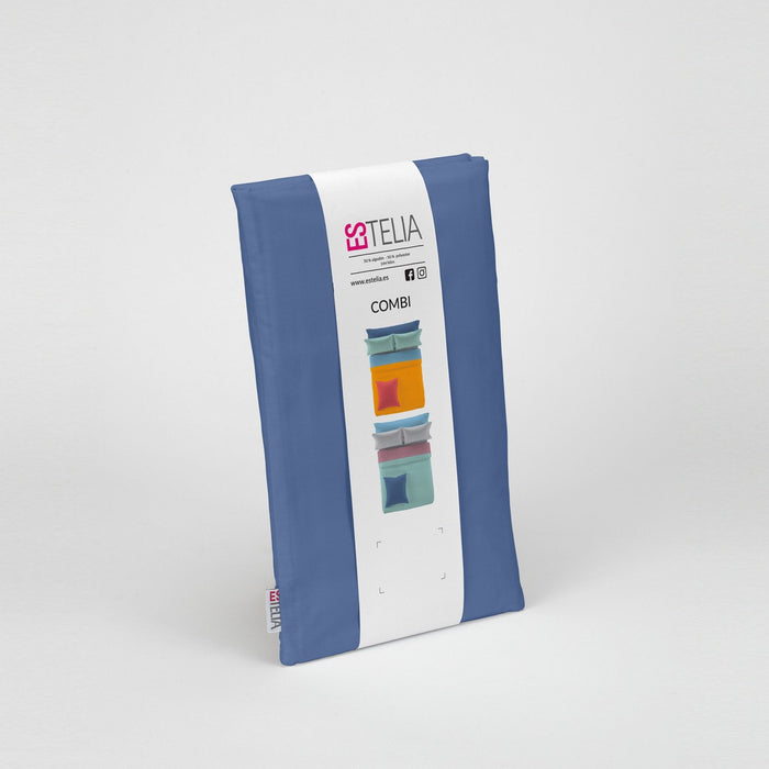 Funda de almohada 50-50 azulón presentación en bolsa de tela
