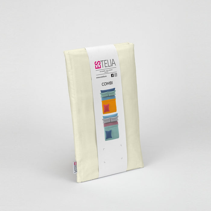 Funda de almohada 50-50 crema presentación en bolsa de tela