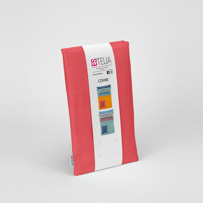 Funda de almohada 50-50 rojo presentación en bolsa de tela