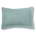 Funda de cojín algodón aqua 50x75 cm con pestaña