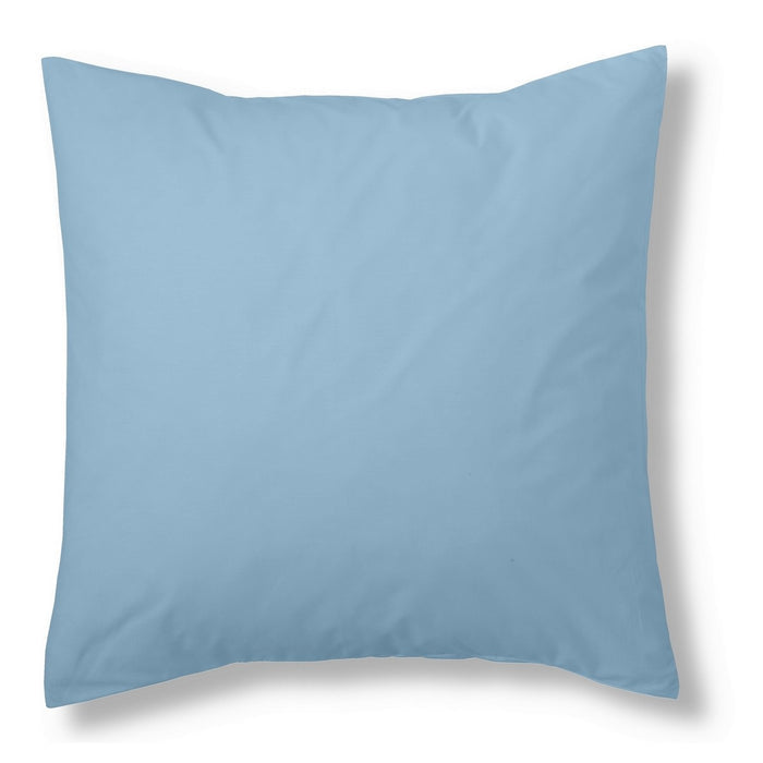 Funda de cojín algodón azul celeste 40x40 cm