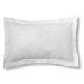 Funda de cojín algodón blanco 50x75 cm con pestaña