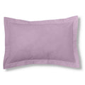Funda de cojín algodón malva 50x75 cm con pestaña