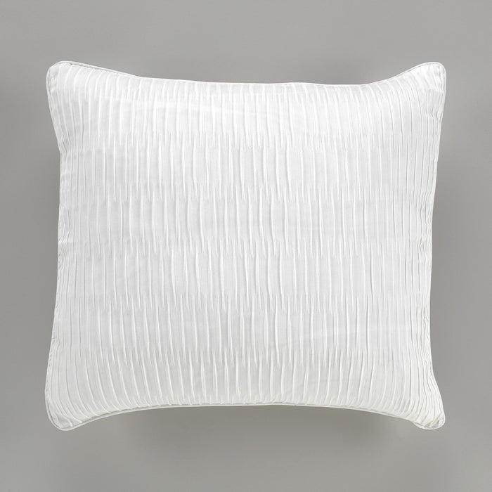 Funda de cojín Lili blanco cojín 50x50 cierre con cremallera