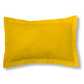 Funda de cojín 50-50 mostaza cojín 50x75 con pestaña