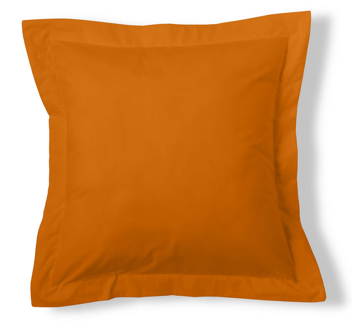 Funda de cojín 50-50 ocre cojín 55x55 con pestaña
