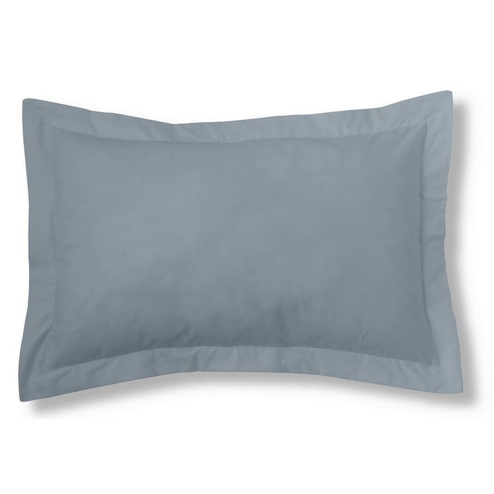 Funda de cojín percal acero 50x75 cm con pestaña