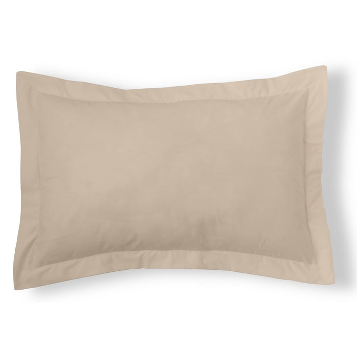 Funda de cojín percal piedra 50x75 cm con pestaña