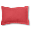 Funda de cojín 50-50 rojo cojín 50x75 con pestaña