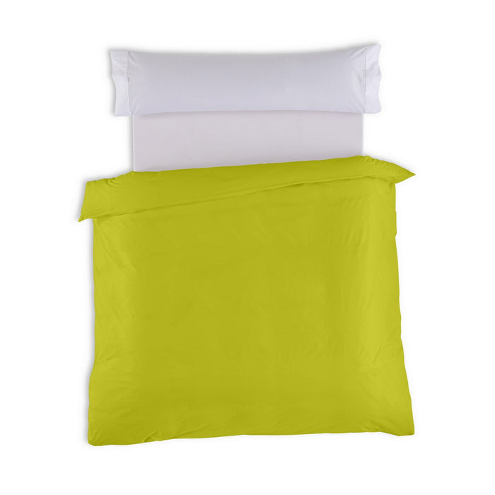 Funda nórdica lisa 50-50 pistacho vista cenital