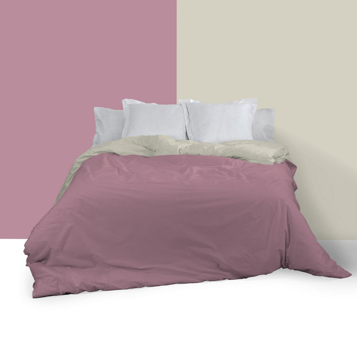 Funda nórdica reversible cuarzo-piedra escena de cama anverso