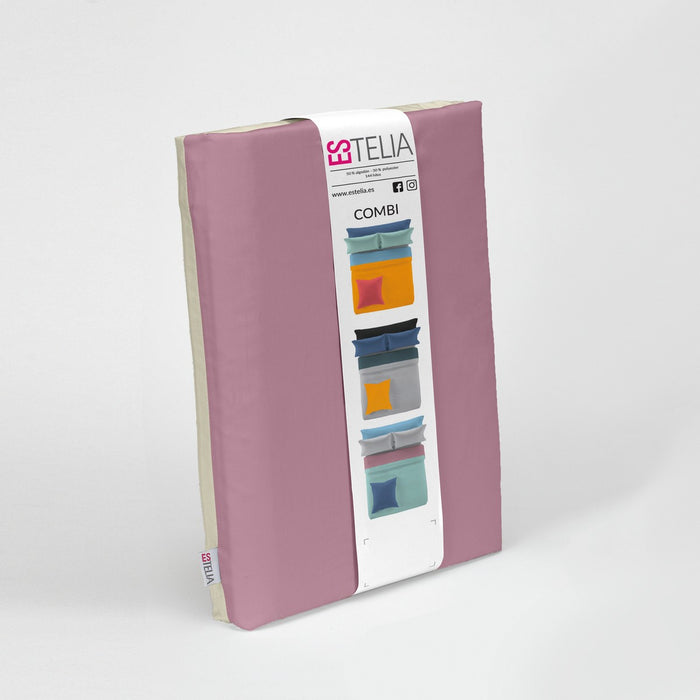 Funda nórdica reversible cuarzo-piedra presentación en bolsa de tela