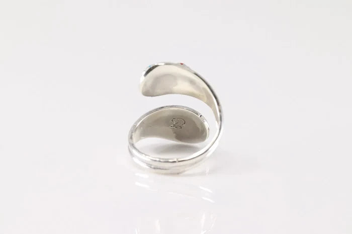 Genevieve Francisco Turquoise and Coral Adjustable Ring