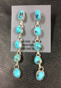 Genuine Turquoise Beaded Earrings