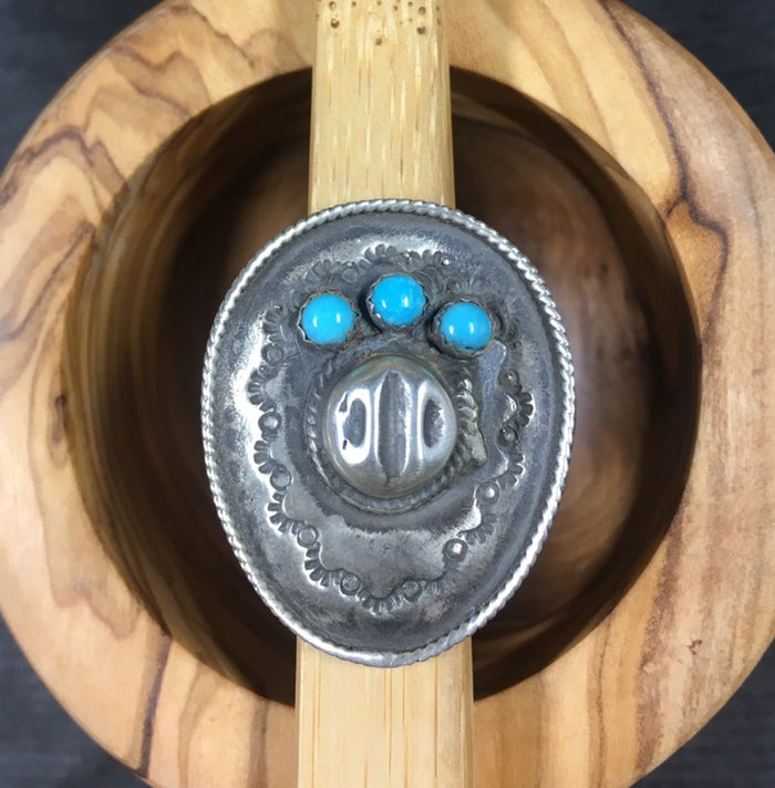 Genuine Turquoise Hat Ring