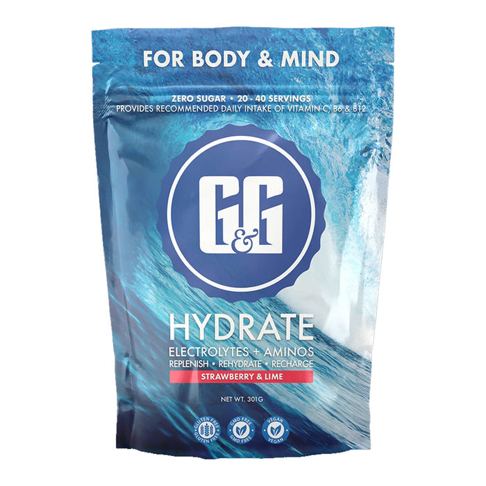 G&G Kombucha Hydrate Strawberry and Lime