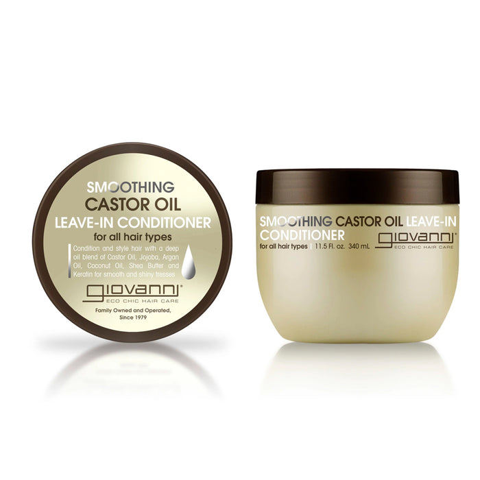 Giovanni Smoothing Castor Oil Leave-In Conditioner - Evergreen Healthfoods