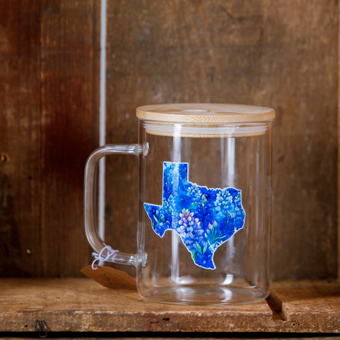 Glass Cup with Lid