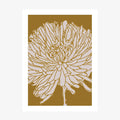 Golden Peony wall art print