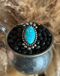 Gorgeous White Water Turquoise Ring by Yellowhorse size 6.5