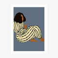 Green Stripe Pyjamas wall art print