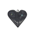 Haida Hummingbird Heart Argillite Pendant