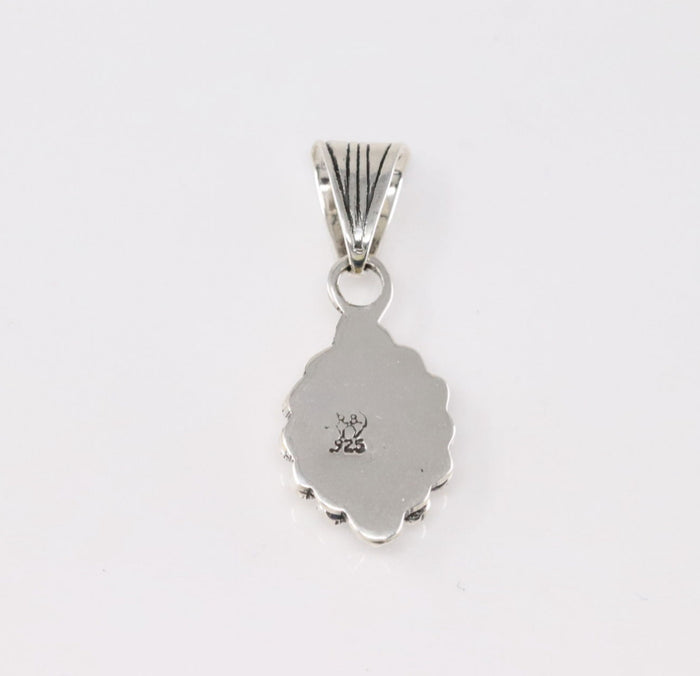 Handmade Native American Pendant by Navajo Artist Mike Smith, Topaz