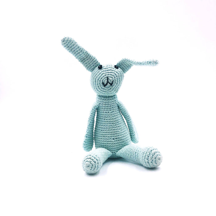 Handmade Sweet “My First Bunny” Baby Rattle – Organic Cotton