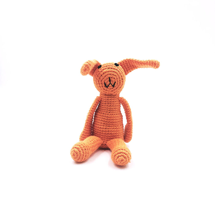 Handmade Sweet “My First Bunny” Baby Rattle – Organic Cotton
