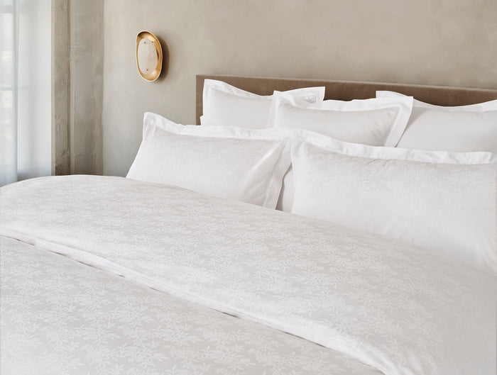 Heirloom Organic Jacquard Sham - Coyuchi | Alpine White