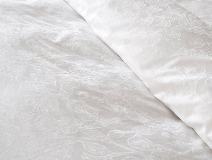 Heritage Organic Percale Jacquard Border Minimalist Sheet Bundle