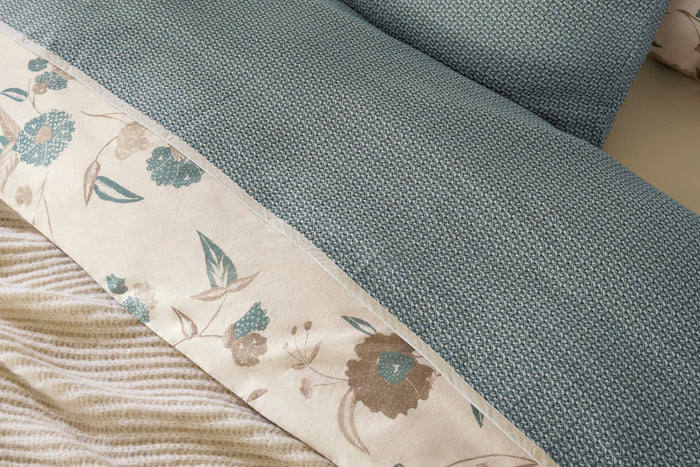 Honeycomb Organic Blanket | Undyed Lagoon