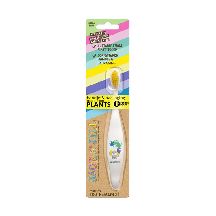 Jack N' Jill kids toothbrush, yellow bristles