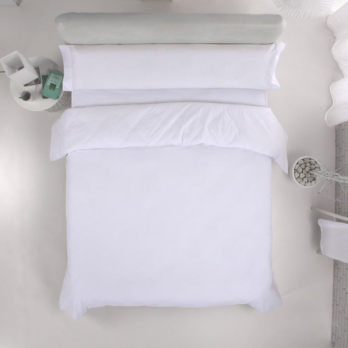 Juego de funda nórdica satén blanco bodegón