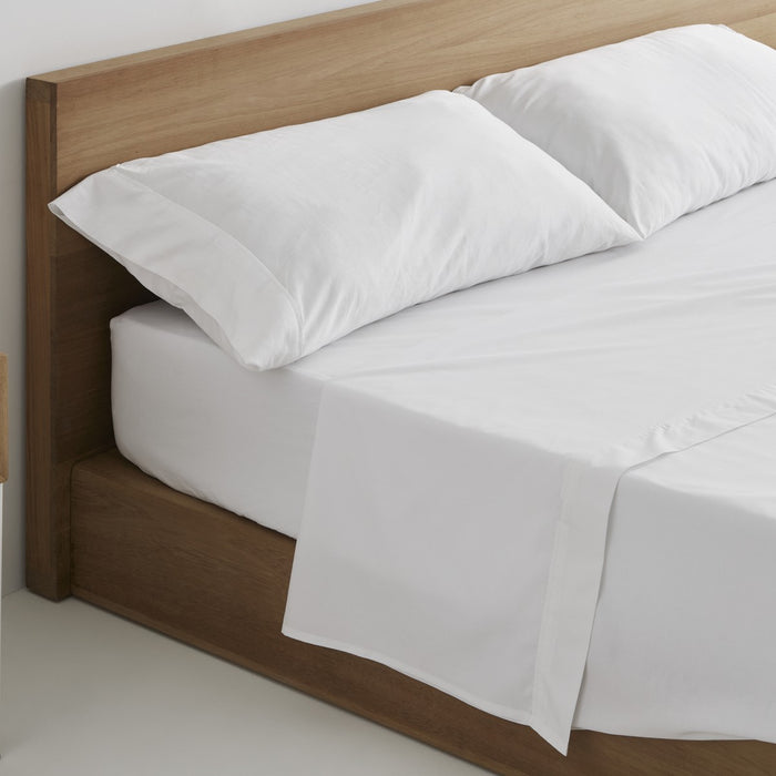 Juego de sábanas algodón 500 hilos escena de cama