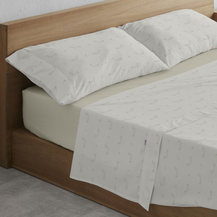 Juego de sábanas Cuca piedra escena de cama