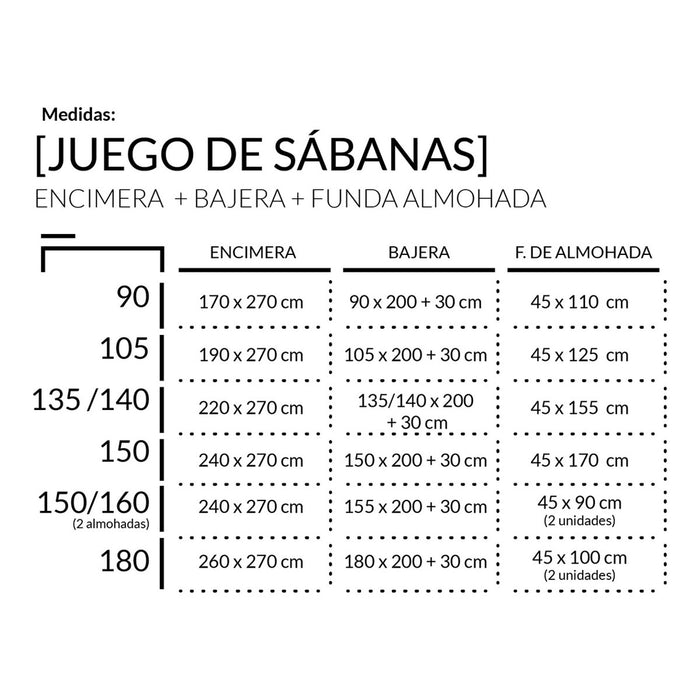 Juego de Sábanas estampadas Caprice