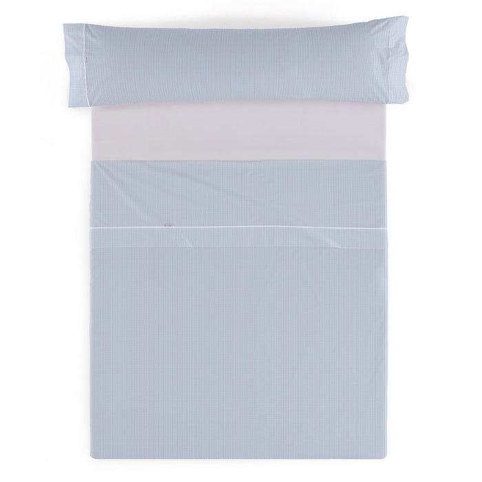 Juego de sábanas 200h Greta azul vista cenital