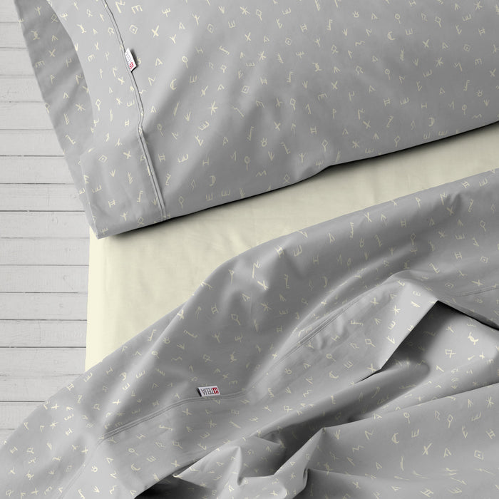 Juego de sábanas Íber perla escena de cama