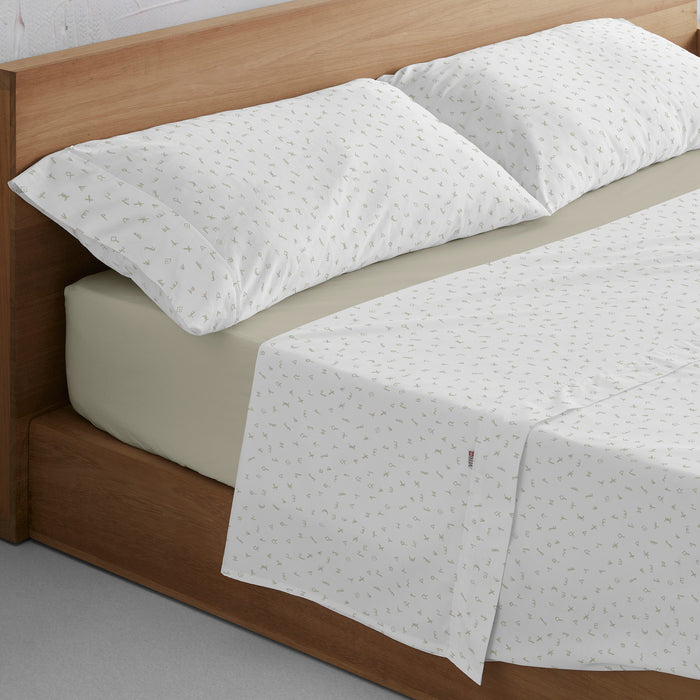 Juego de sábanas Íber piedra escena de cama