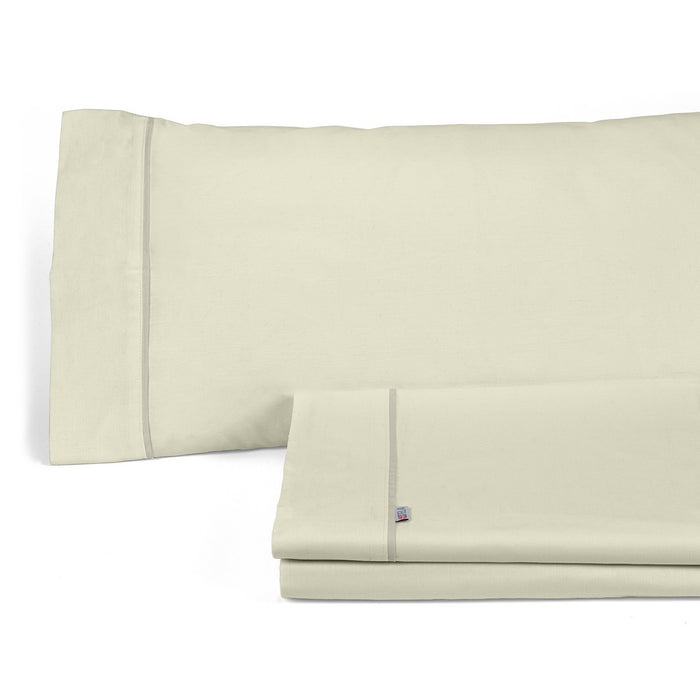 Juego de sábanas liso crema bodegón