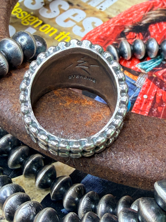 Kenny Lonjose Navajo Turquoise Ring