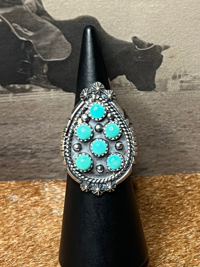 Kenny Lonjose Six Stone Ring size 6.5