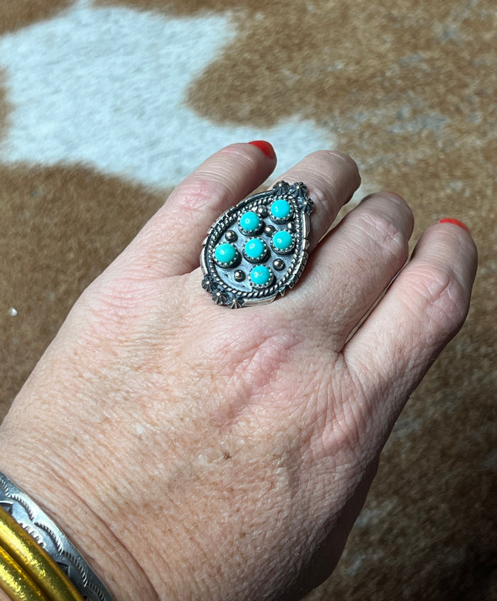 Kenny Lonjose Six Stone Ring size 6.5