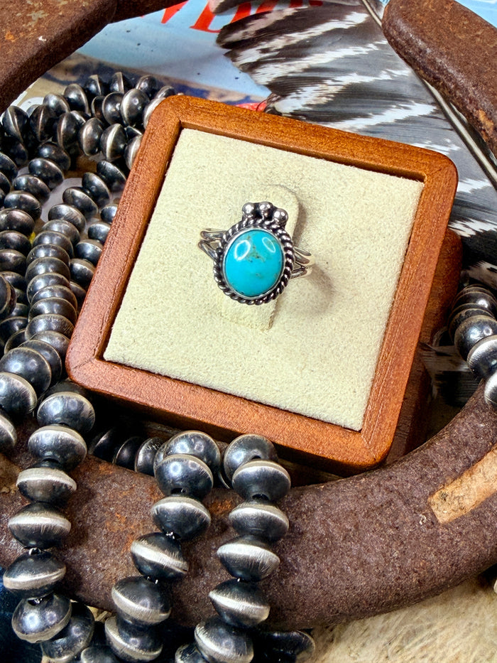 Kingman Turquoise Ring size 6