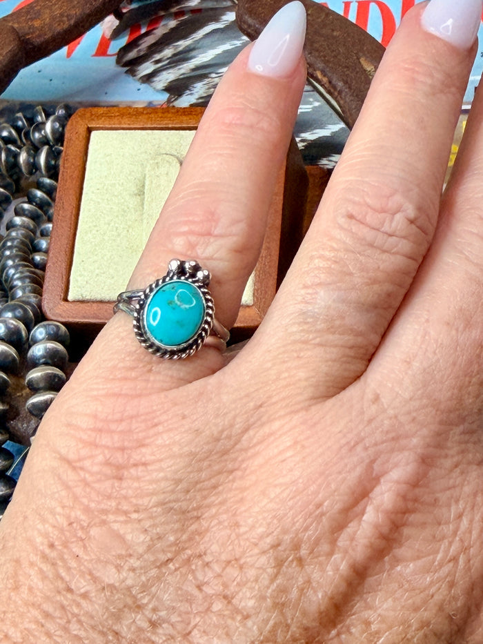 Kingman Turquoise Ring size 6