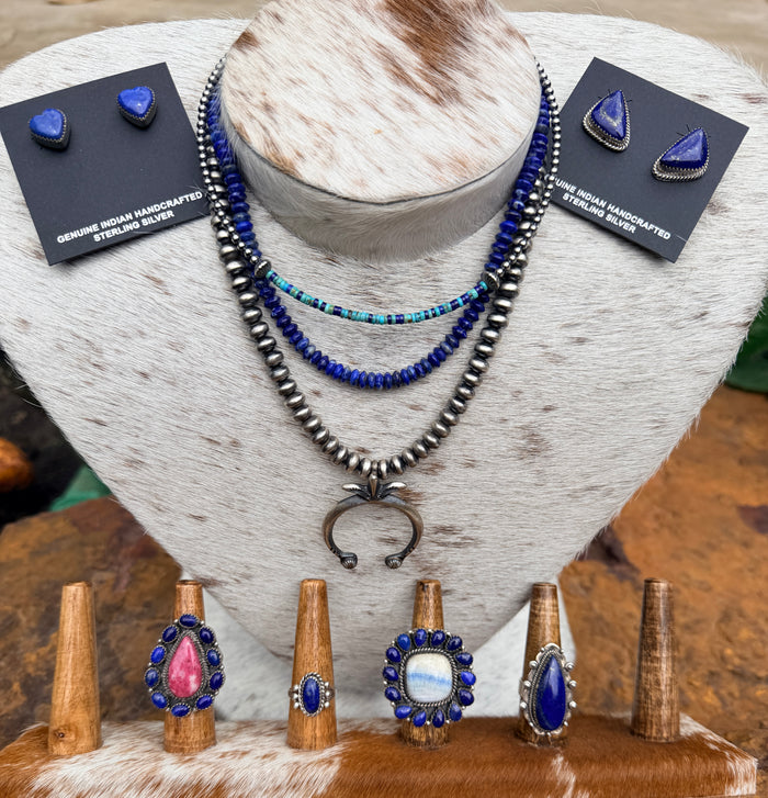 Lapis & Turquoise Heishi Necklace
